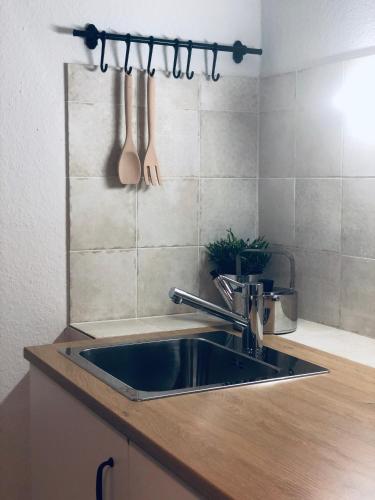 廚房, La Maison d'Ange in 勒奧瓦爾德