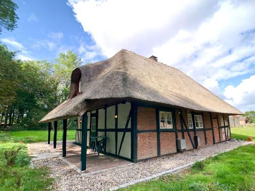 Viesnīcas āriene, Reetdachkate in Neukirchen (Schleswig-Holstein)