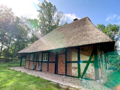 Viesnīcas āriene, Reetdachkate in Neukirchen (Schleswig-Holstein)