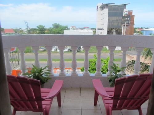 balkon/terras, Easy Inn Hotel in Belize City
