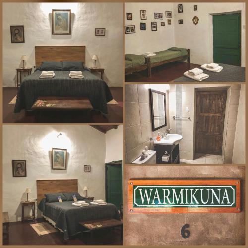 1 double bed, 1 twin bed