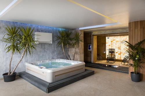 Bañera de hidromasaje, Hotel Subcarpati in Curtea De Arges