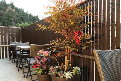 Balcony/terrace, Tabino Hotel Hida Takayama in Iwai