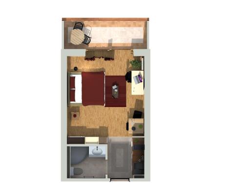 Two-Bedroom Apartment with Balcony or Terrace