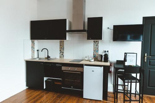 virtuve, Sojolidays - Appartements d'hôtes sur la Route des Vins d'Alsace (Sojolidays - Appartements d'hotes sur la Route des Vins d'Alsace) in Rorschwihr