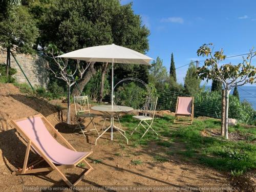 Petite maison T2 avec vue mer - Aiguebelle Le Lavandou