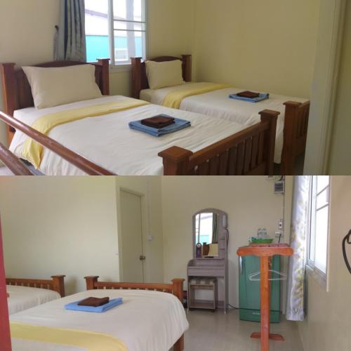 2 twin beds