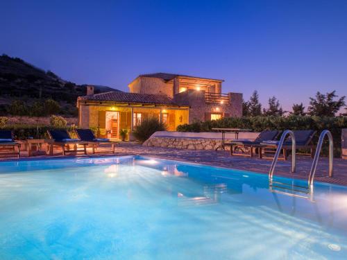  Korithi Villa Sleeps 8 Pool Air Con WiFi T248734 in Korithion