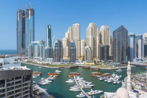 Amazing View of Dubai Marina w Cosy Vibes!