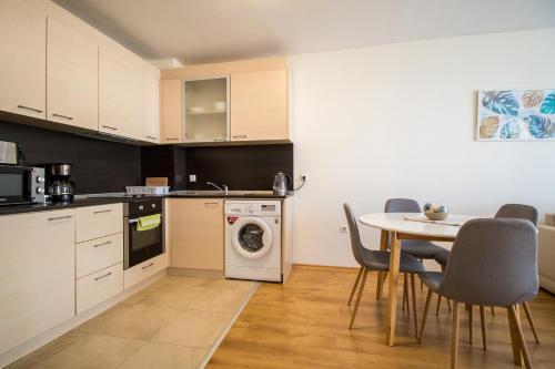 Kitchen, By The Cliffs apartments in Byala