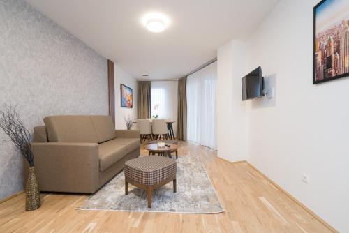 Közös társalgó / TV, MyApartments Vienna in 20. kerület - Brigittenau