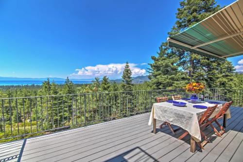 Elegant Getaway with Stunning View, 2 Mi to Heavenly South Lake Tahoe