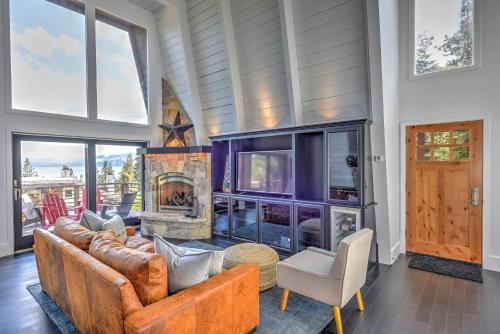 A-Frame Home in Tahoe City with Large Deck and Grill!