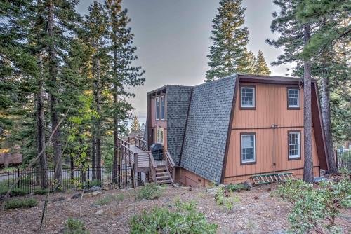 A-Frame Home in Tahoe City with Large Deck and Grill!