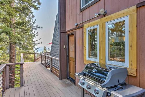 A-Frame Home in Tahoe City with Large Deck and Grill!