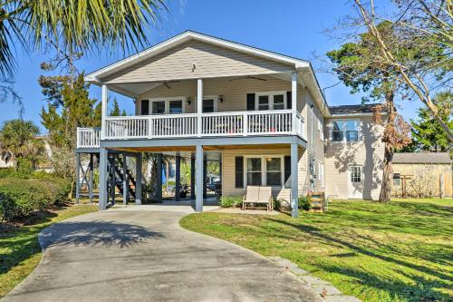 Surfside Beach Canal-Front Home Walk to Beach!