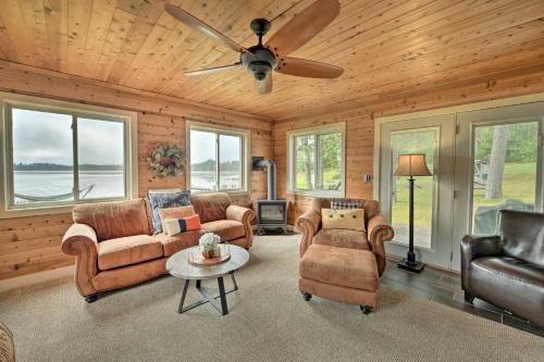 Lakefront Solon Springs Cabin with Private Dock! - main image