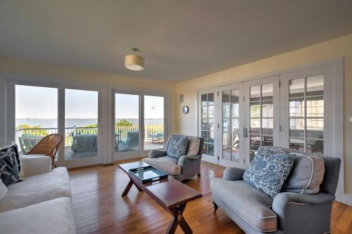 Luxe Waterfront East Quogue Home with Beach On-Site! in East Quogue, USA