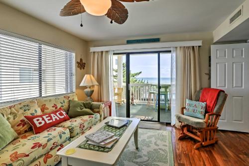 . Ocean-View Condo with Deck, Steps to Carolina Beach!