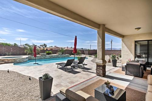 Pool and Hot Tub Luxe Lake Havasu Home