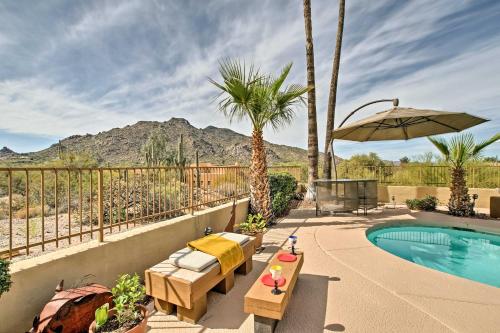 Swimming pool, Carefree Casita with Mtn View and Pool and Hot Tub Access in Carefree