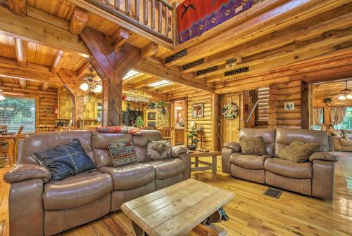 Quiet Inverness Log Cabin with Furnished Deck! - image 13
