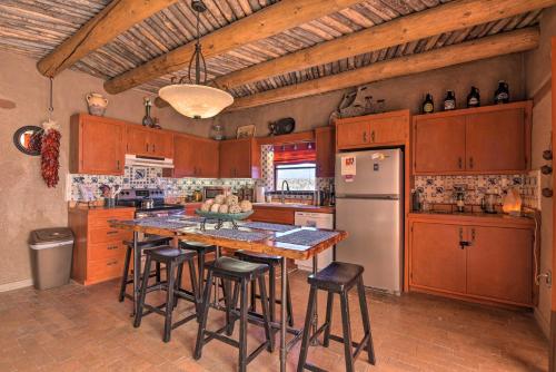 El Prado Adobe Home Courtyard with Mountain Views! in El Prado, USA