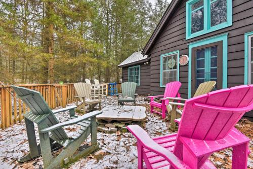Secluded and Rustic Lake Harmony Cabin with Fire Pit! - main image