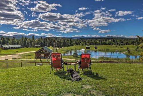 Quiet Trego Resort Cabin with Lake, Pavilion and Trails