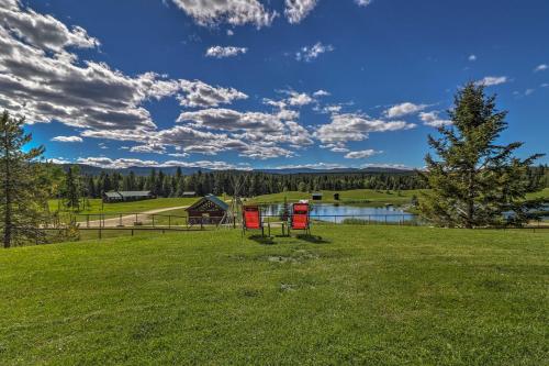 Quiet Trego Resort Cabin with Lake, Pavilion and Trails