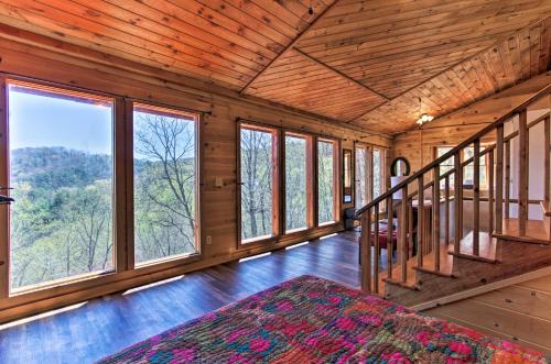 Secluded and Private Smoky Mtn-View Cabin with Fire Pit - image 2