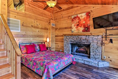 Secluded and Private Smoky Mtn-View Cabin with Fire Pit - image 6