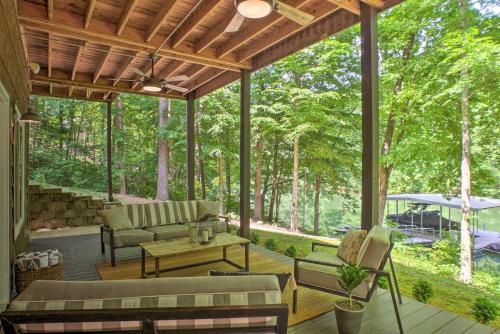 Modern Waterfront Home with Dock on Secluded Cove