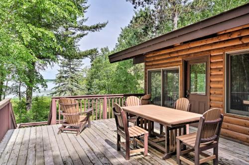 . Rustic Cozy Cabin on Island Lake with Fire Pit, Dock