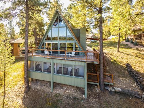 Spacious Flagstaff A-Frame Cabin with Deck and Views!