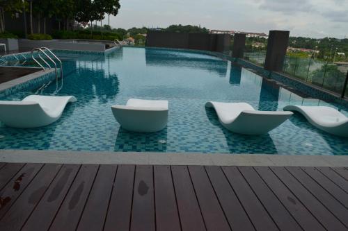Swimming pool, Lodge Alpha LaVista at Emira Residence Shah Alam near Management And Science University