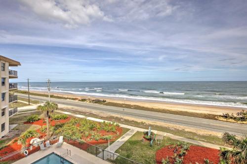 Oceanfront Ormond Beach Condo with Balcony and Pool! in Ormond-By-The-Sea