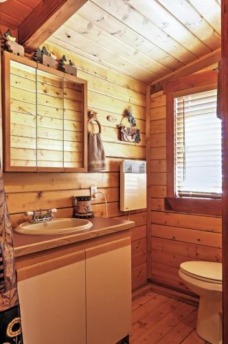 Remote Antimony Log Cabin with Green Meadow Views!