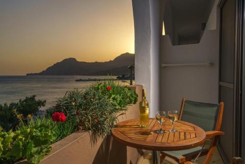 Balcony/terrace, Alianthos Beach Hotel in Plakias