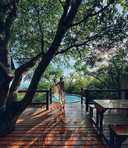 Peldbaseins, Amafu Forest Lodges in Kampersrus AH