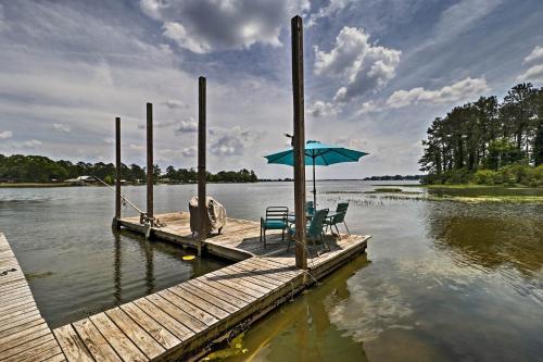 Home on Jordan Lake with Shared Dock & Boat Slip!