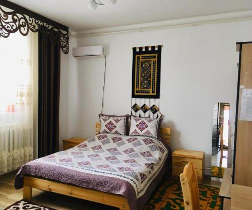 Bed, Guest House EtnoDom in Jalal-Abad