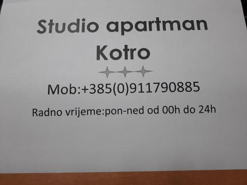 Studio apartman KOTRO - image 10