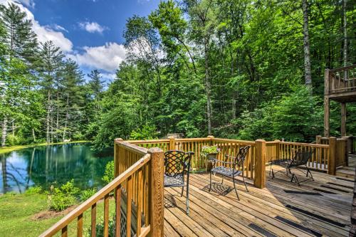 Serene Todd Getaway with Private Pond and Creek Views!