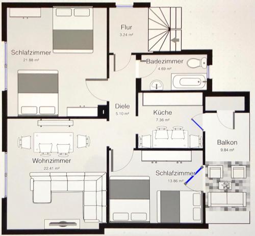 2 bedrooms, 5 beds