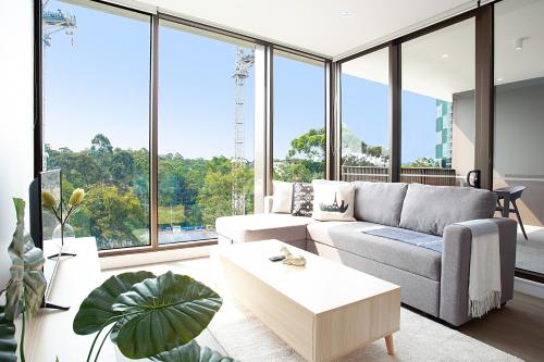 Designer Apartment with Balcony in Quiet Suburb