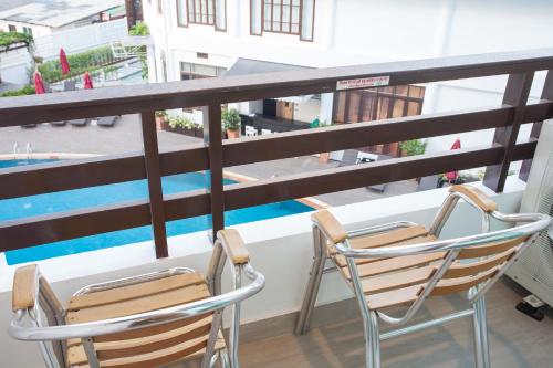 Balkon/Terrasse, Areca Lodge Hotel in Pattaya