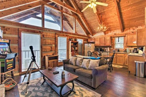 Sevierville Cabin with Private Hot Tub and Fireplace!