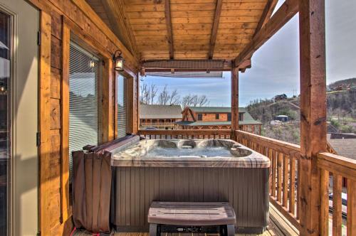 Smoky Mtn Log Cabin with Hot Tub and Panoramic Views! - image 2