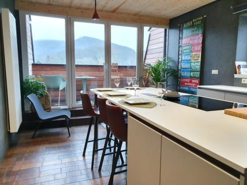 gite appartement Profondeville Namur vue sur Meuse